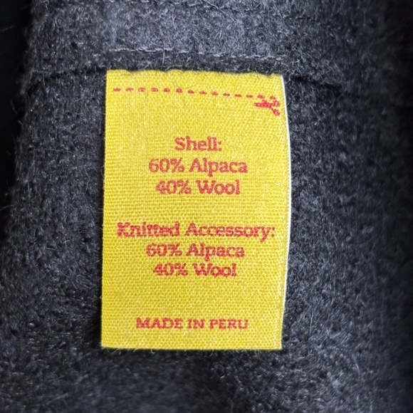 Kuna Alpaca Wool Dress Coat XL Charcoal Grey Pockets Classic Minimalist Fall - Picture 7 of 11